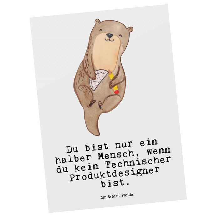 Postkarte Technischer Produktdesigner Herz