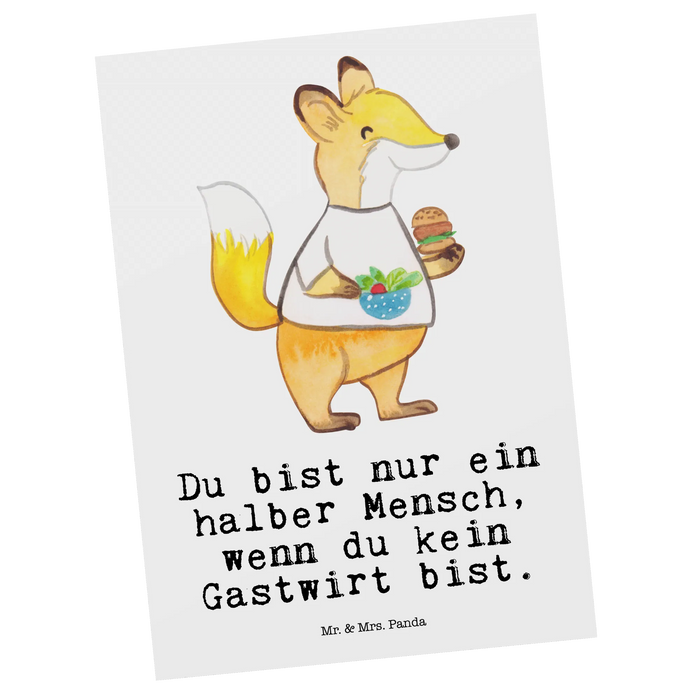 Postkarte Gastwirt Herz