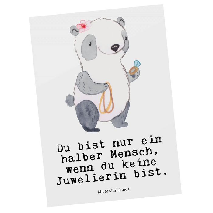 Postkarte Juwelierin Herz