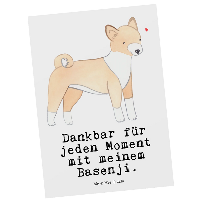 Postcard Basenji moment