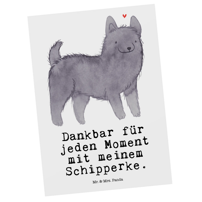 Postkarte Schipperke Moment