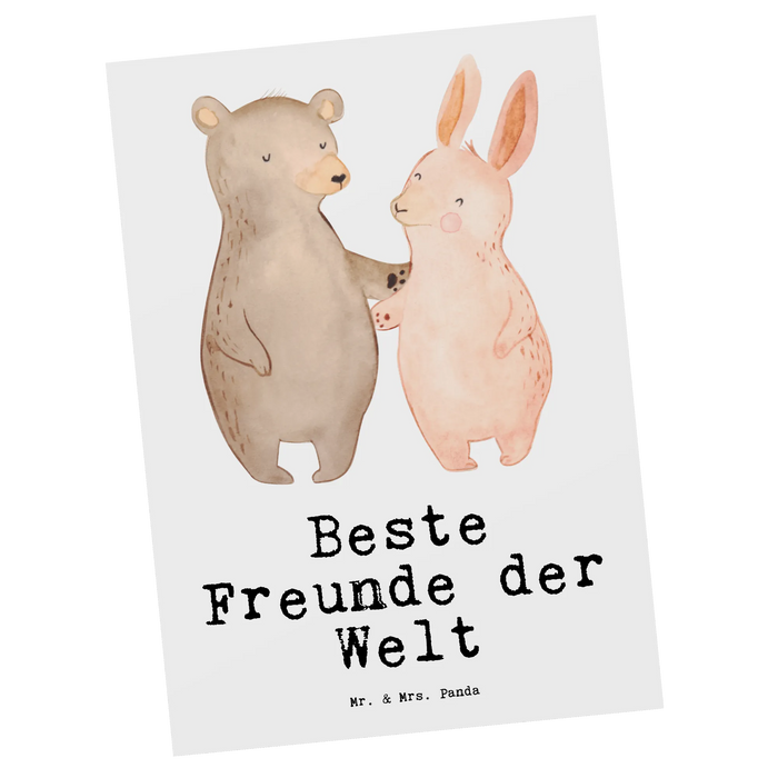 Postkarte Hase Beste Freunde der Welt