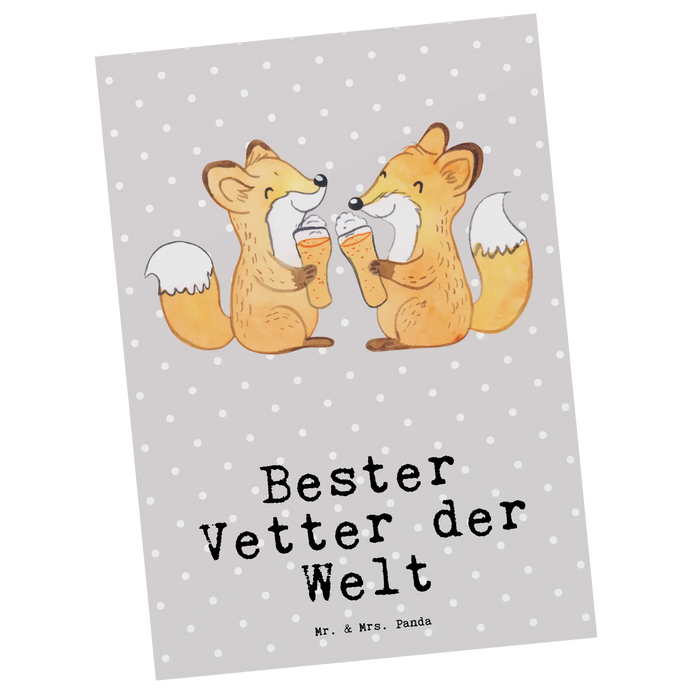 Postcard Fox Best cousin in the world