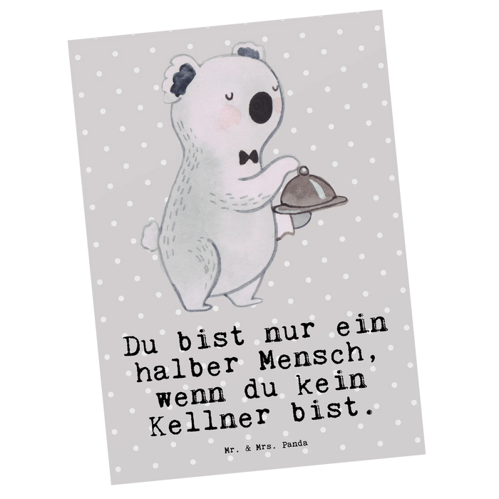 Pocztówka kelner serce