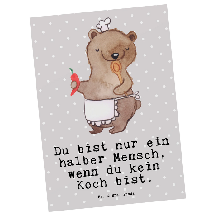 Pocztówka kucharz serce