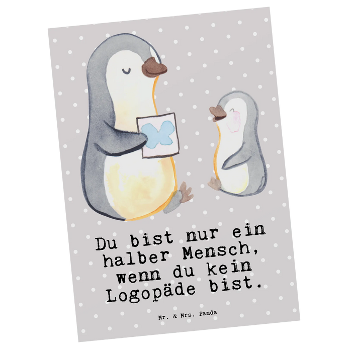 Postcard speech therapist Heart
