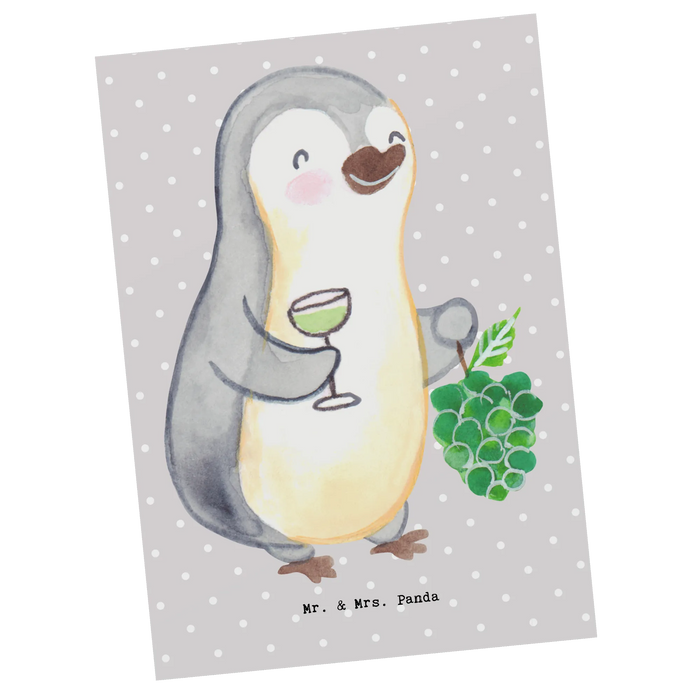 Postkarte Weinhändler Herz