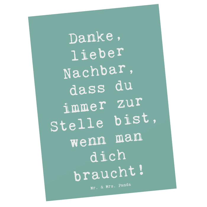 Postkarte Spruch Danke Nachbar
