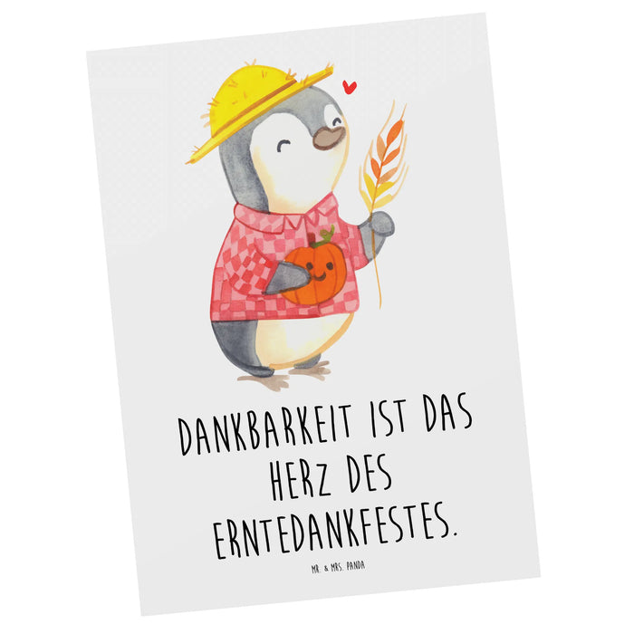 Postcard Dankbarkeit ist das Herz des Erntedankfestes.