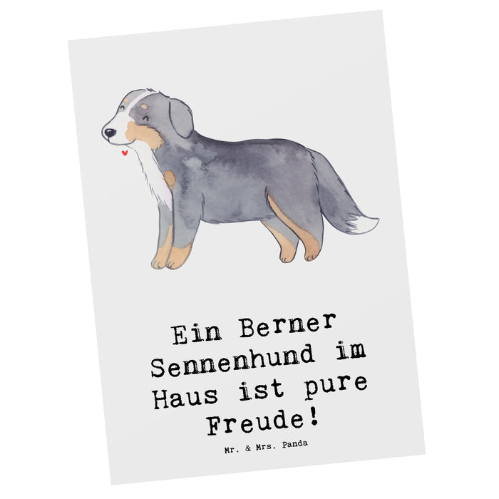 Postcard Ein Berner Sennenhund im Haus ist pure Freude!