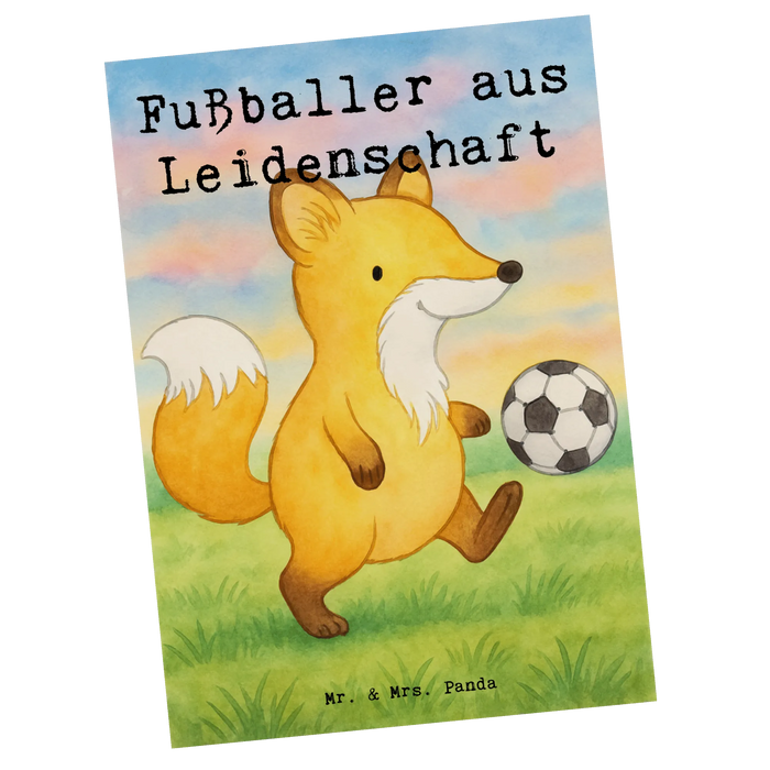 Postkarte Fußballer Leidenschaft Design