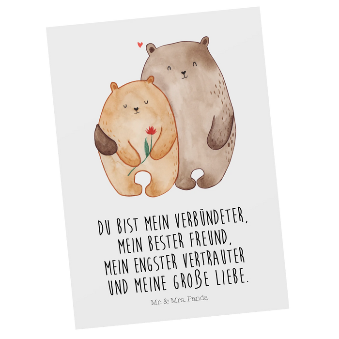 Postkarte Bären Liebe