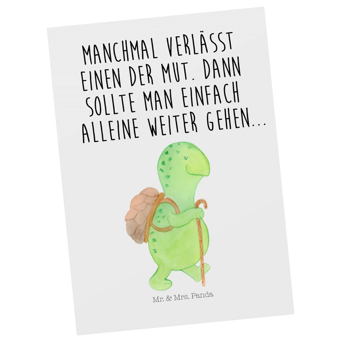 Postcard tortoise walker