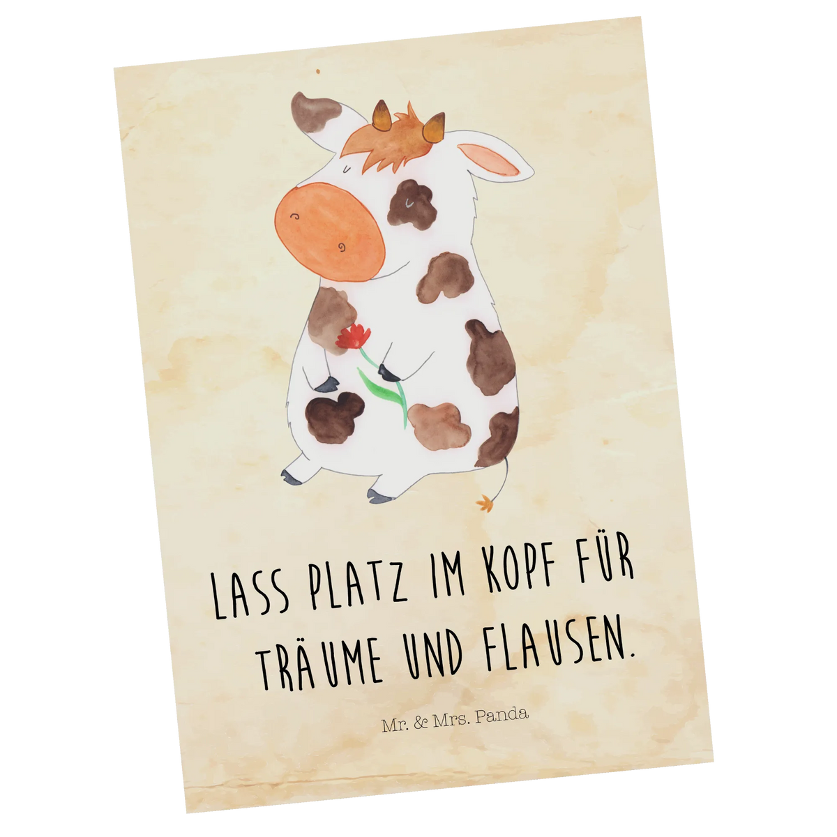 Postcard Cow animals, farm animals, farm, magic, nonsense, saying, dairy cow, yard, cows, cow