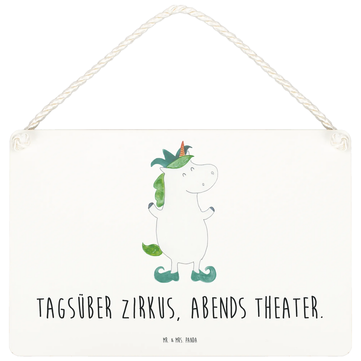 Deko Schild Einhorn Joker