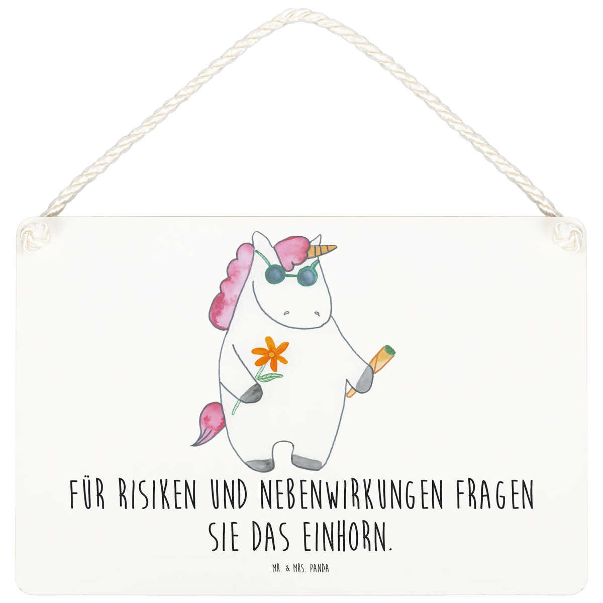 Deko Schild Einhorn Woodstock