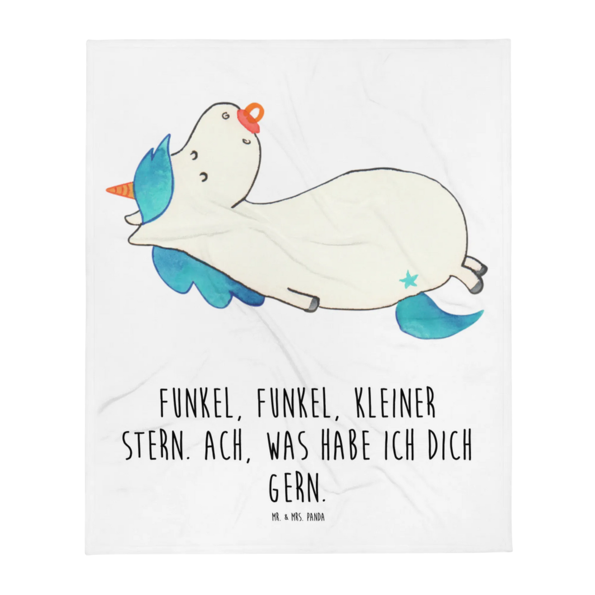 Babydecke Einhorn Sternchen