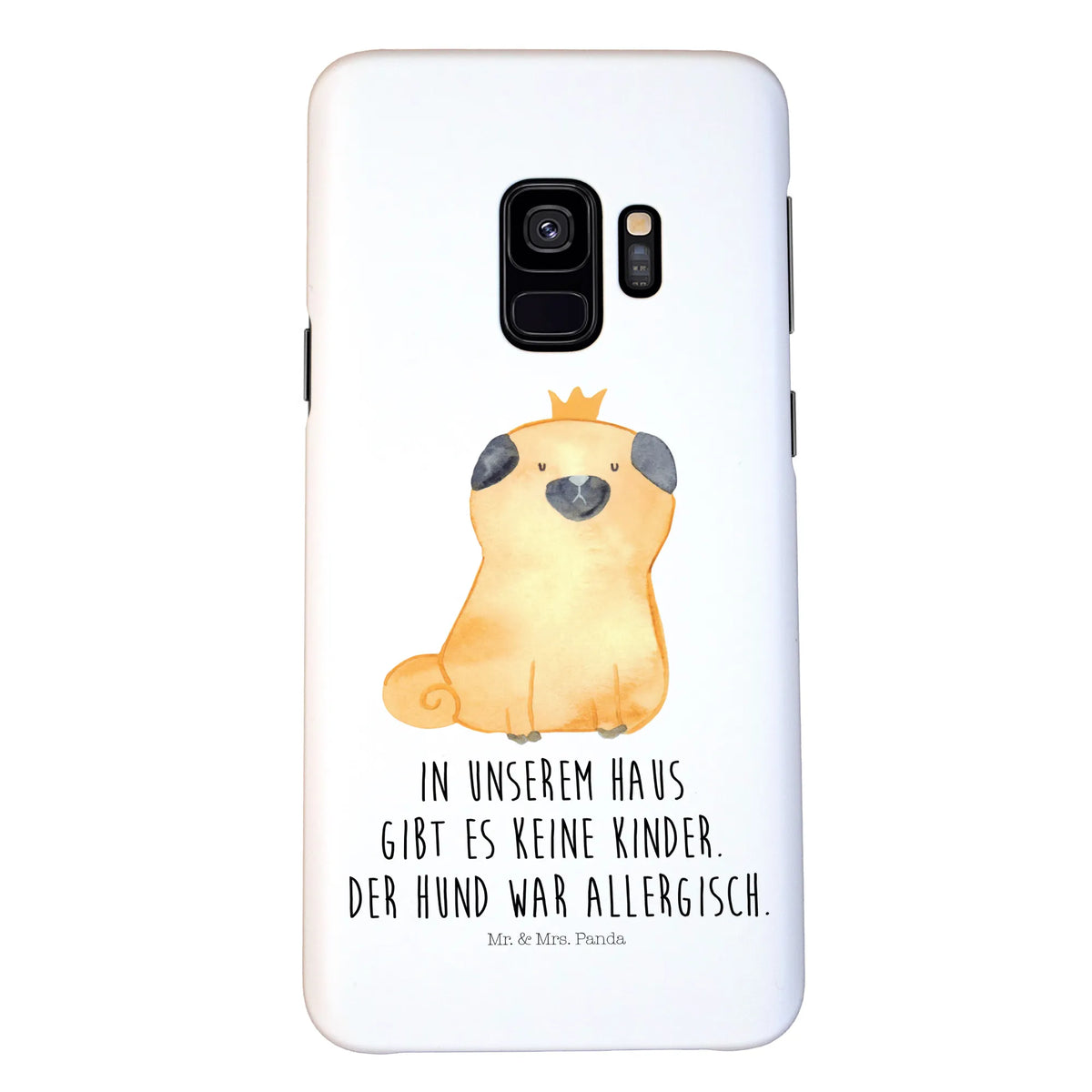 Handyhülle Mops Krone