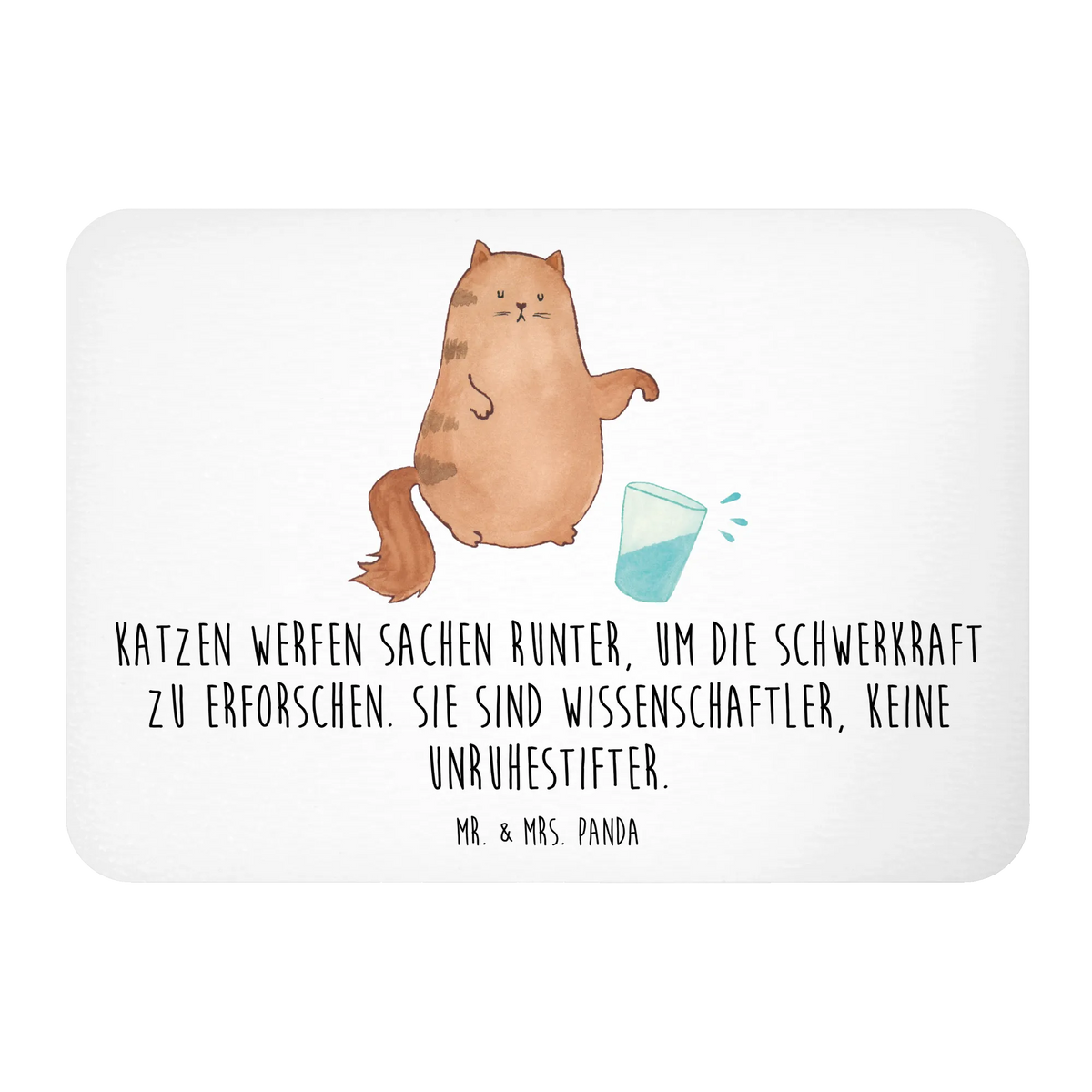 Magnet Katze Wasserglas