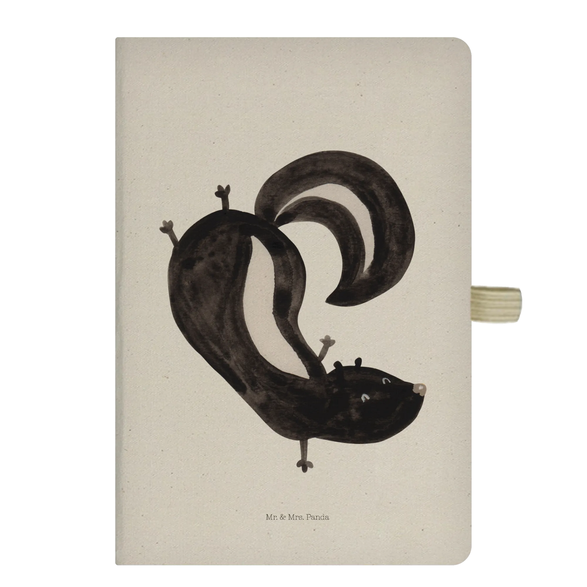 Bawełniany notes DIN A5 skunks stojka