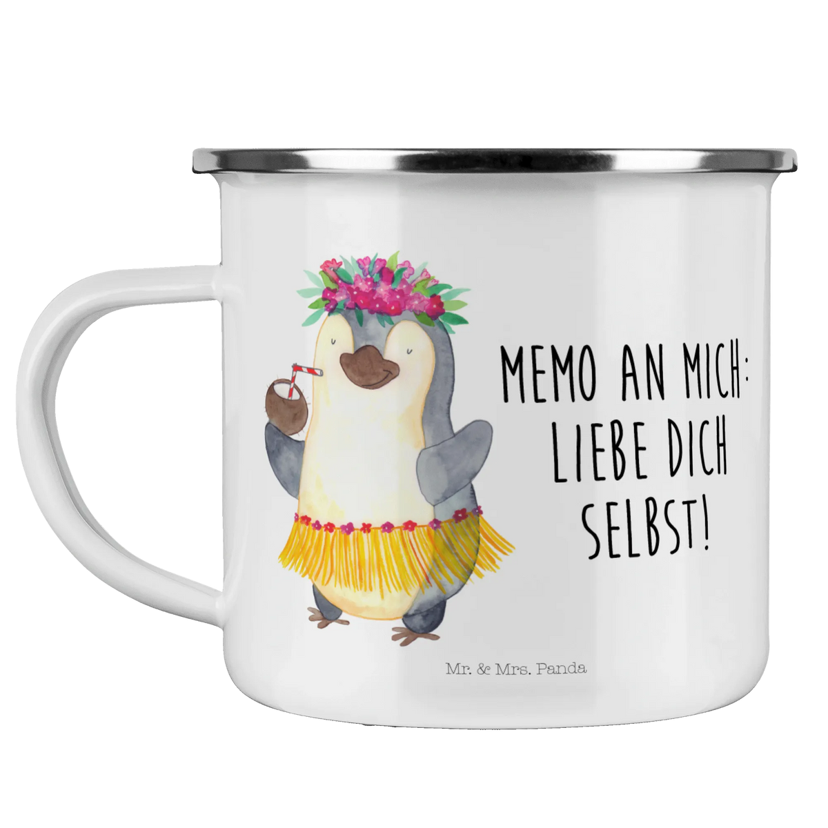 Kempingowy kubek emaliowany Pingwin z Kokosem Pinguin