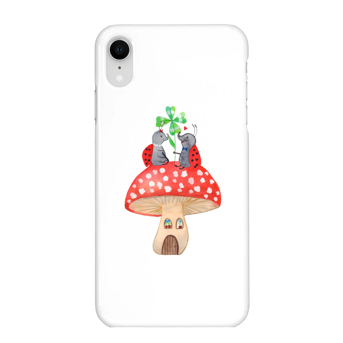 Phone case ladybug toadstool