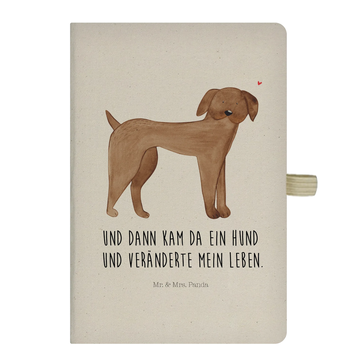 Bawełniany notes DIN A5 pies Dog niemiecki