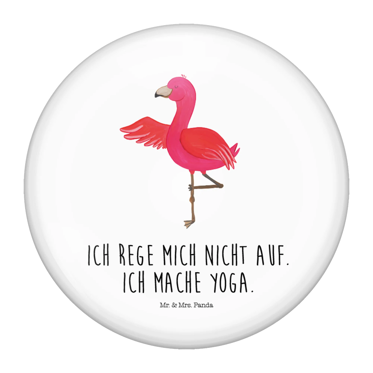 Button Flamingo Yoga