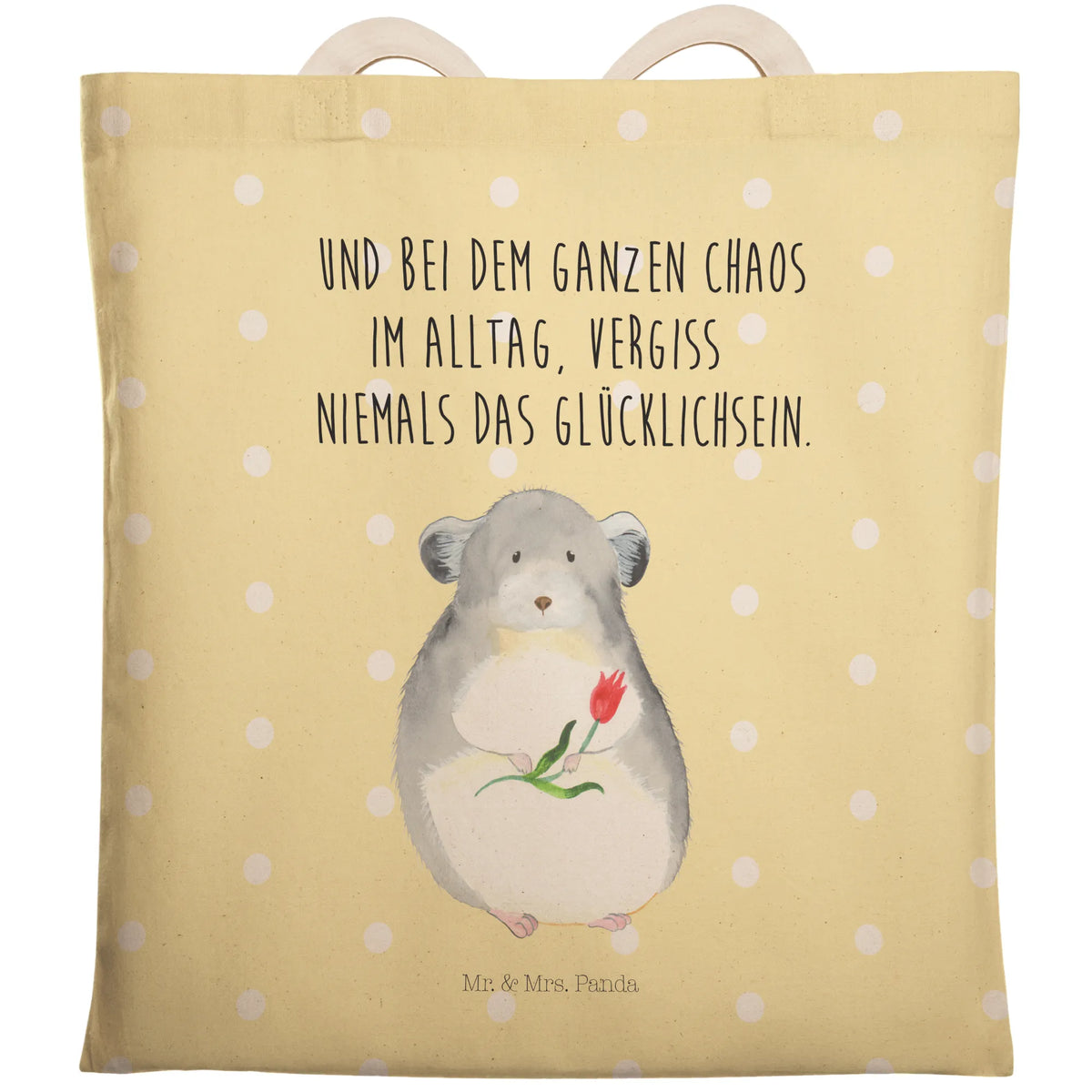 Shopping bag chinchilla flower Carrier bag, shoulder bag, pouch, cotton bag, bag, shopper, cloth bag, small animals, cute, funny, cute animal motives, hand drawn, small world, funny sayings, good mood, happy, gifts, gift ideas, special gifts, animal lover, card, heartache, office, happiness, chinchilla, chaos, office life, grief, chinchillas, being sad, depression