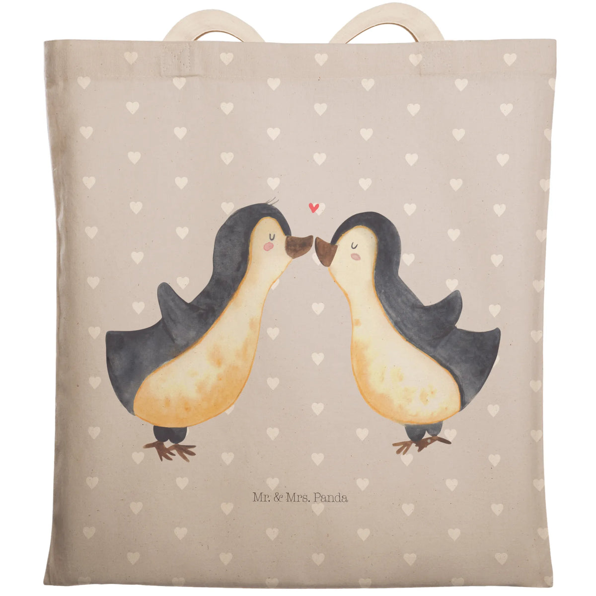 Einkaufstasche Pinguin Liebe