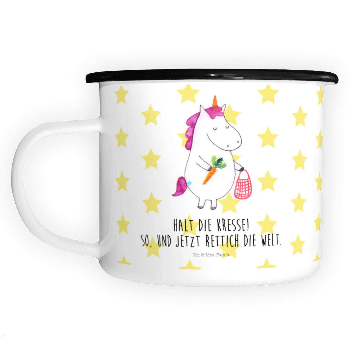 XL enamel cup unicorn Vegetables