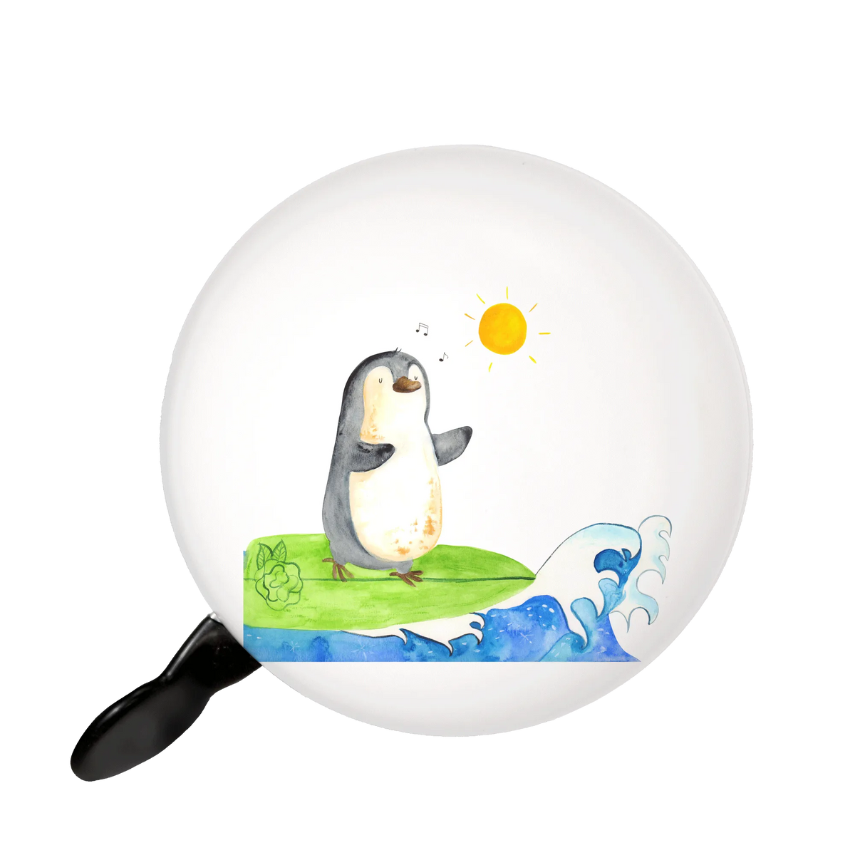 XL dzwonek rowerowy Pingwin surfista Pinguin