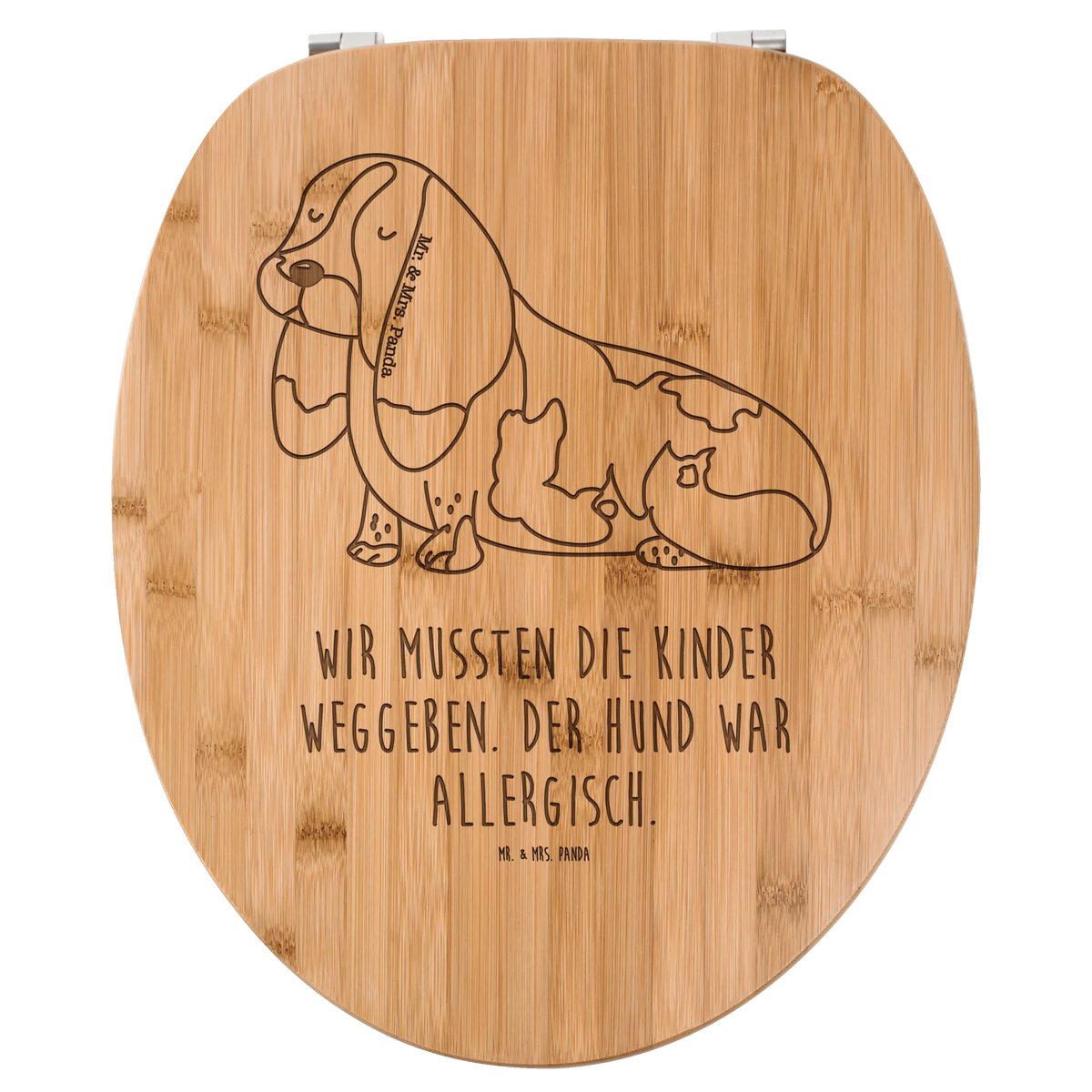 WC Sitz Hund Basset Hound