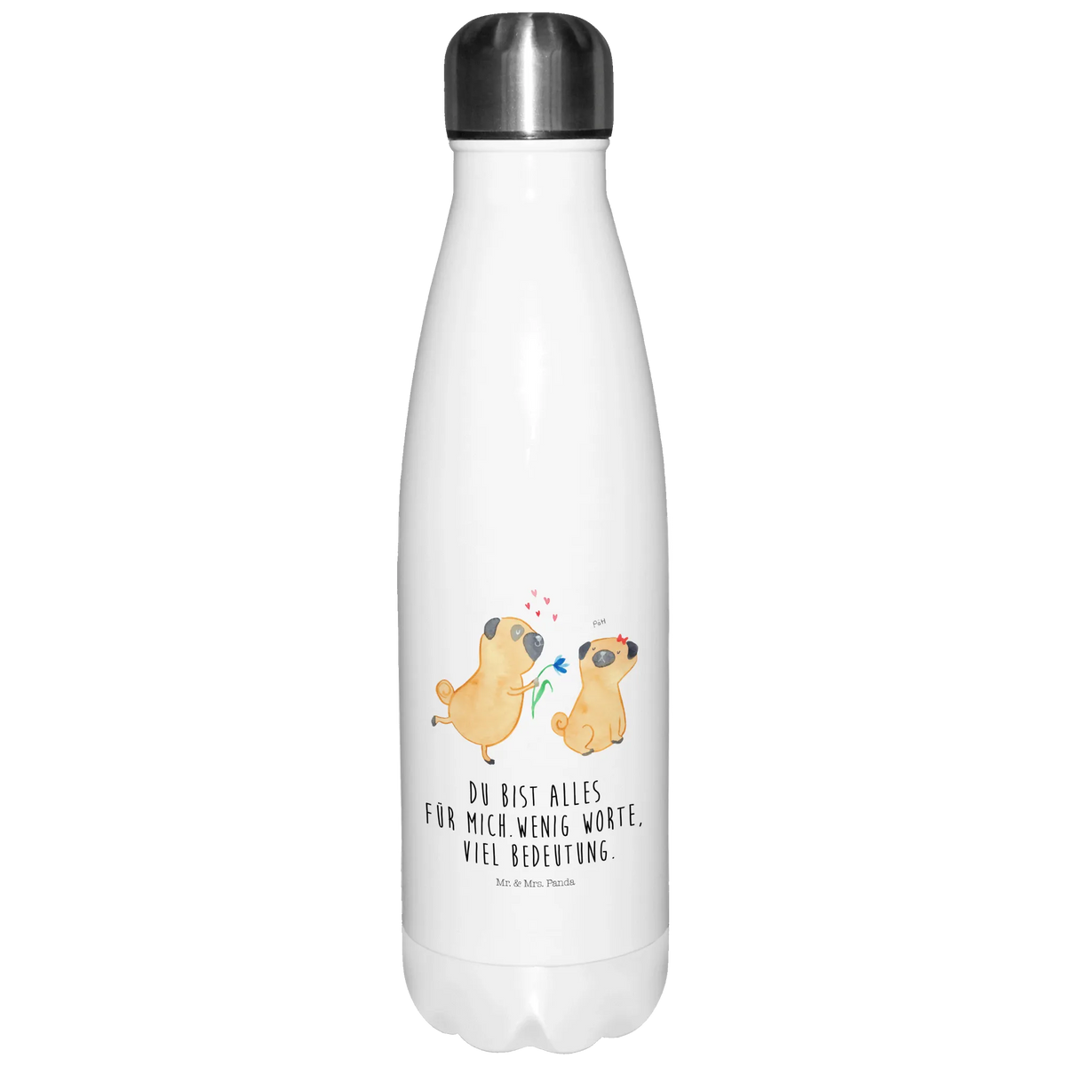 Insulated bottle pug In love dog breed, mutt, hound, woof, dog mama, love dogs, love for dogs, dog decorative items, bag with dog print, funny gifts for dog owners, what do you give a dog lover, Christmas gifts for dogs, gifts for dogs, dog sayings, Pug, gift friend, in love, boob, dog love, love saying. Engaged
