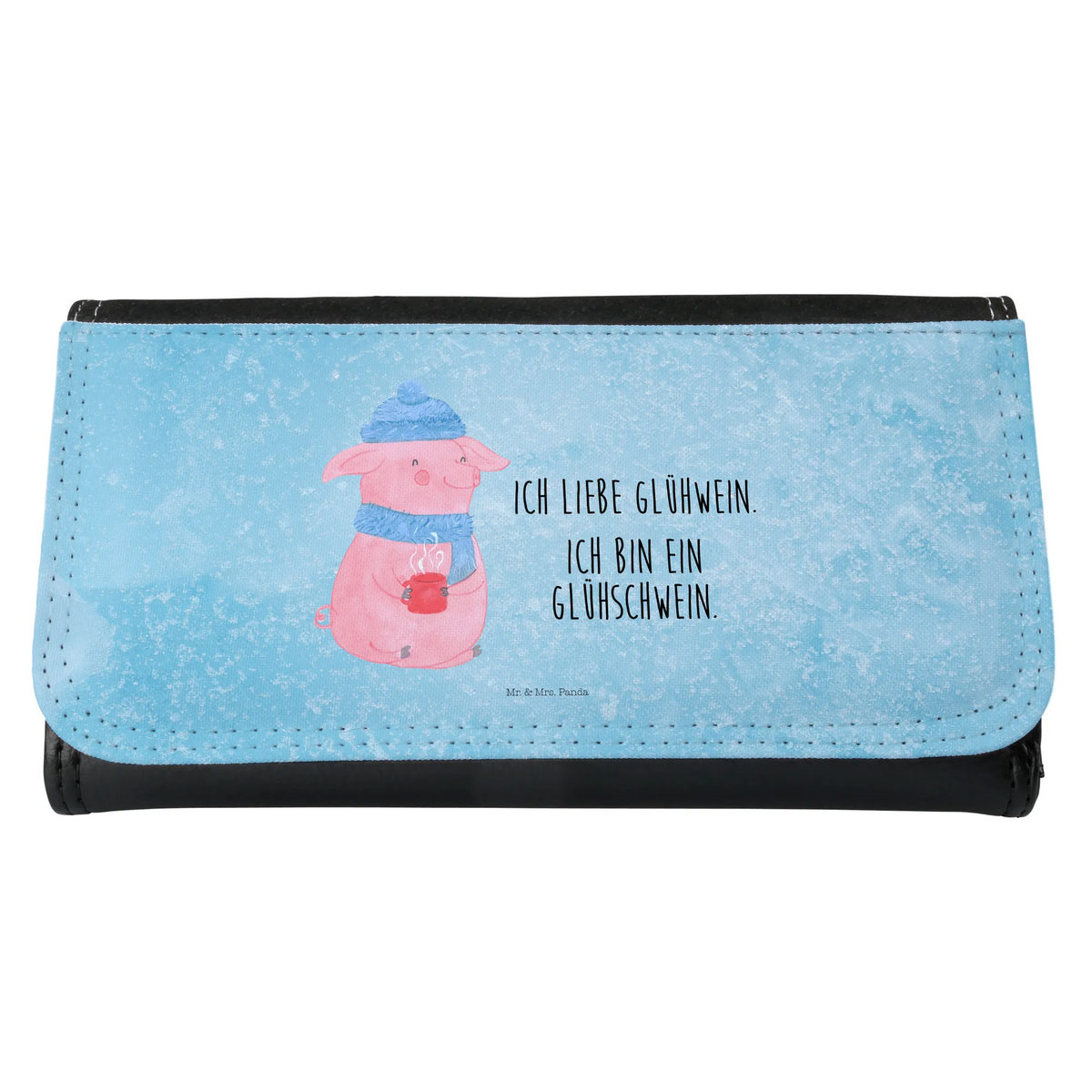 Ladies purse Pig Mulled wine Wallet, Purse, XXL, Wallets, Large, Ladies, Winter, Christmas, Christmas time, snow, mulled pig, punch, Christmas market, mulled wine