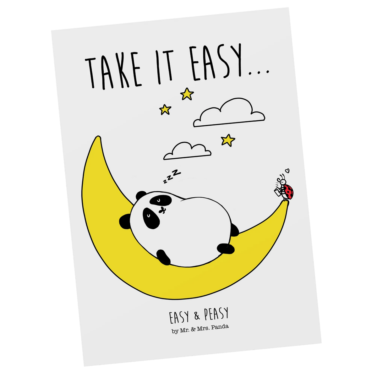 Postcard Panda Easy gift card, card, gift, letter, Postcard, invitation, postcards, invitation card, paper