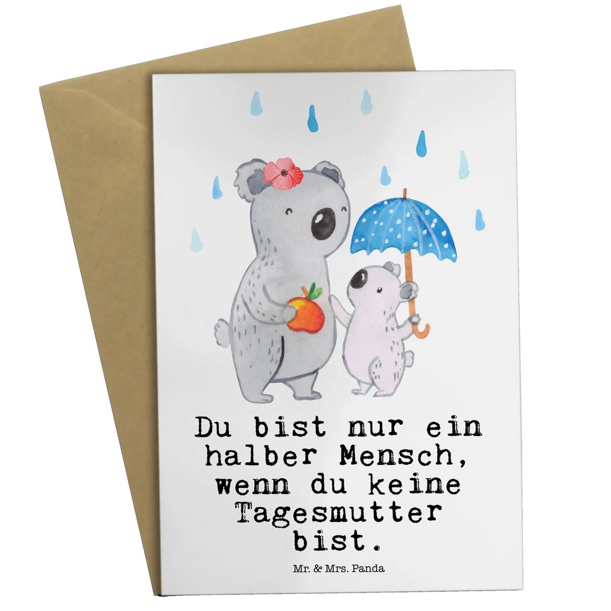 Grußkarte Tagesmutter Herz