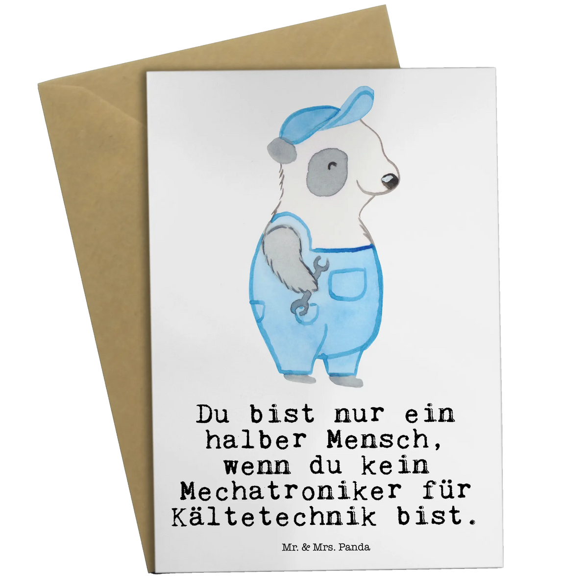 Greetings card Mechatronics Technician for Refrigeration Technology heart best, farewell gift, passing exam, anniversary, gift, retirement, promotion, gift idea, job start, profession, sayings