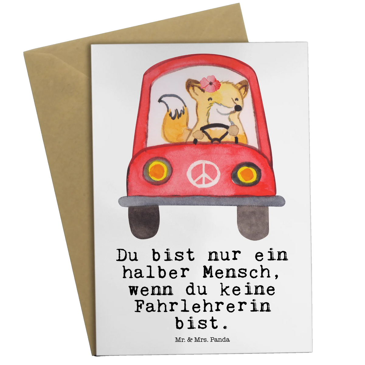 Greetings card female driving instructor Heart anniversary, retirement, promotion, job start, profession, sayings, gift, gift idea, best, farewell gift, passing exam