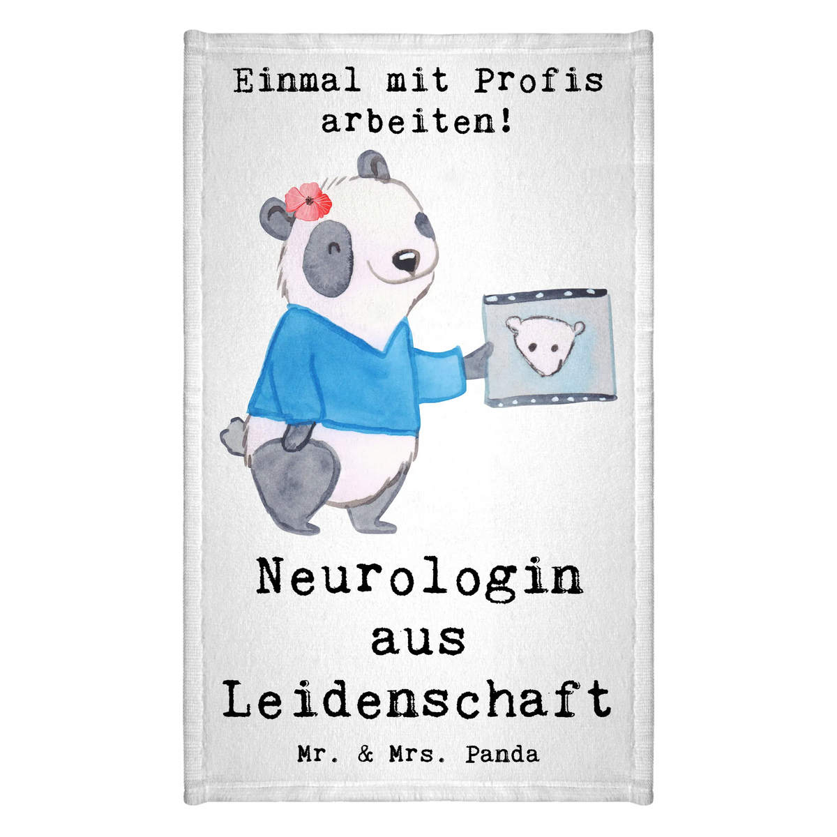 Ręcznik dla gości neurologiczka Pasja Zawód, Wykształcenie, Jubileusz, Pożegnanie, Emerytura, Kolega, Koleżanka, Prezent, Dawać, Pracownik, Współpracownik, Firma, Dziękuję, Dziękuję bardzo
