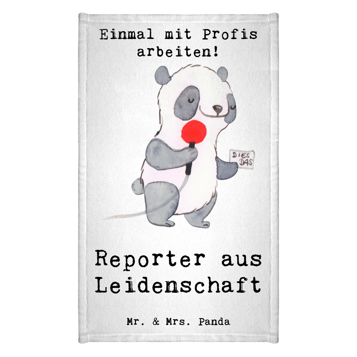 Ręcznik dla gości Reporter Pasja Prezent, Dziękuję, Zawód, Wykształcenie, Jubileusz, Pożegnanie, Emerytura, Kolega, Koleżanka, Dawać, Pracownik, Współpracownik, Dziękuję bardzo
