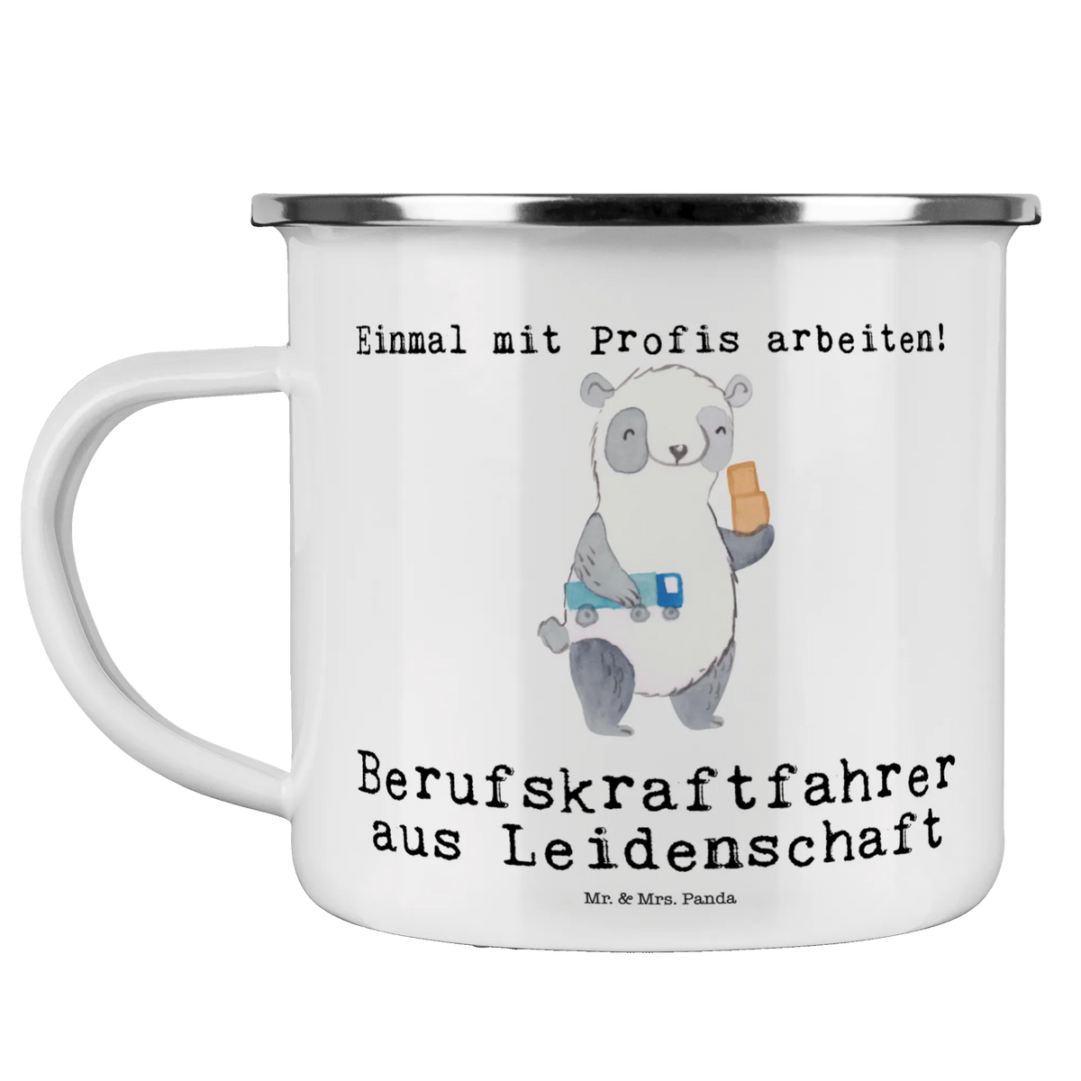 Enamel camping mug truck driver Passion gift, sayings, gift idea, best, farewell gift, passing exam, anniversary, retirement, promotion, job start, profession