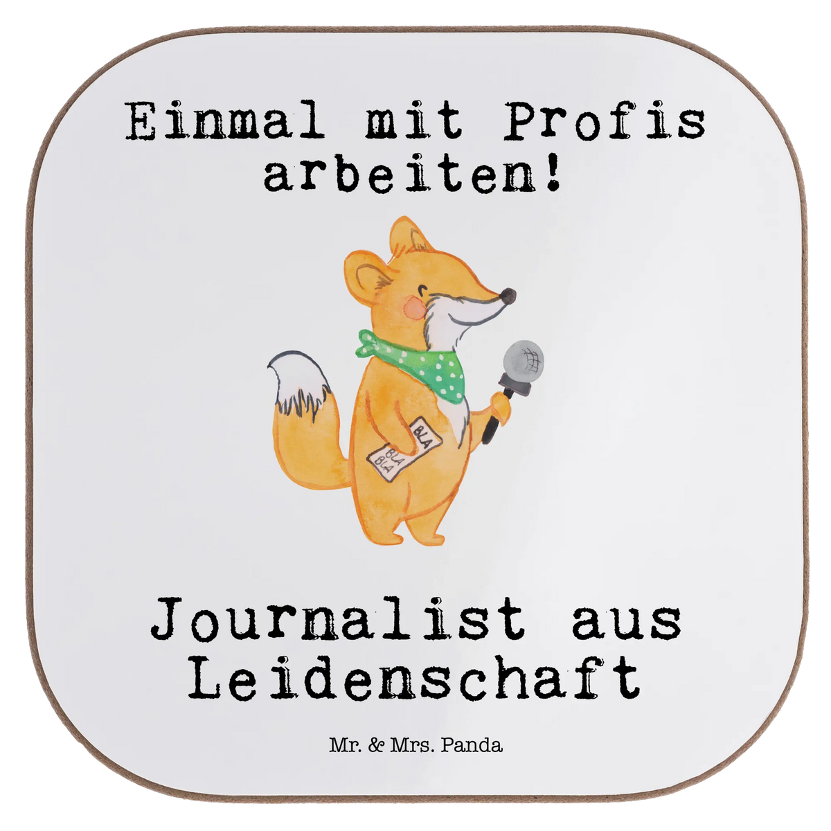 Square coaster Journalist Passion Coasters, gift, glass coasters, breakfast, gifts, party, presents, gift idea, best, farewell gift, passing exam, anniversary, retirement, promotion, job start, sayings, funny, profession