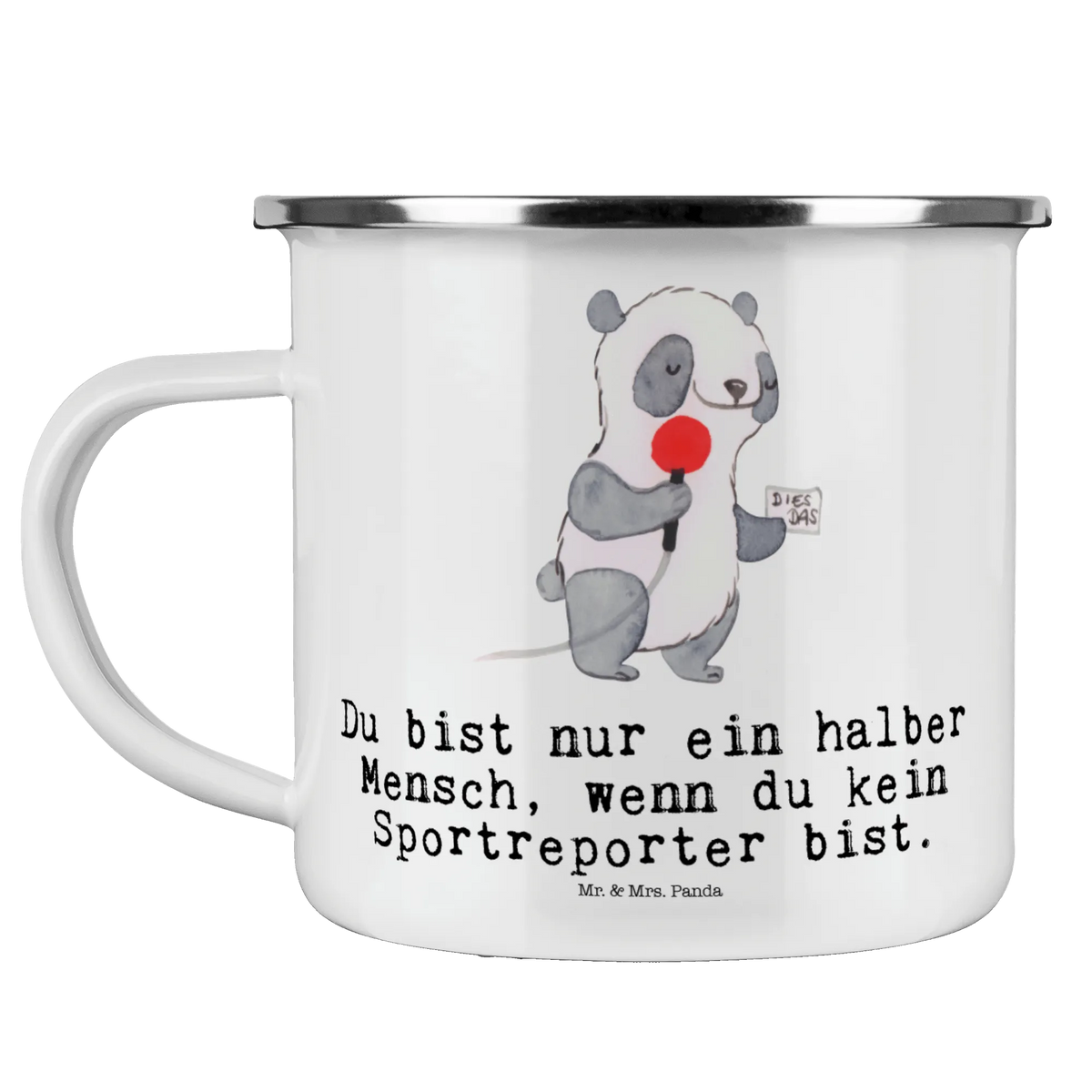 Camping Emaille Tasse Sportreporter Herz metallbecher, Reisebecher, Campingbecher, Emaille Tasse, Teebecher, Emailletasse, Kaffeepott, Motivtasse, emaillebecher, becher emaille, Outdoor Becher, Campingtasse, blechbecher, Blechtasse, Pott, Haferl, reisetasse, Outdoor Tasse, Emaille Becher, wandertasse, outdoortasse, Teetasse, Tasse Emaille, wanderbecher, Geschenk, Schenken, Jubiläum, Danke, Dankeschön, Beruf, Ausbildung, Abschied, Rente, Kollege, Kollegin, Arbeitskollege, Mitarbeiter, Firma