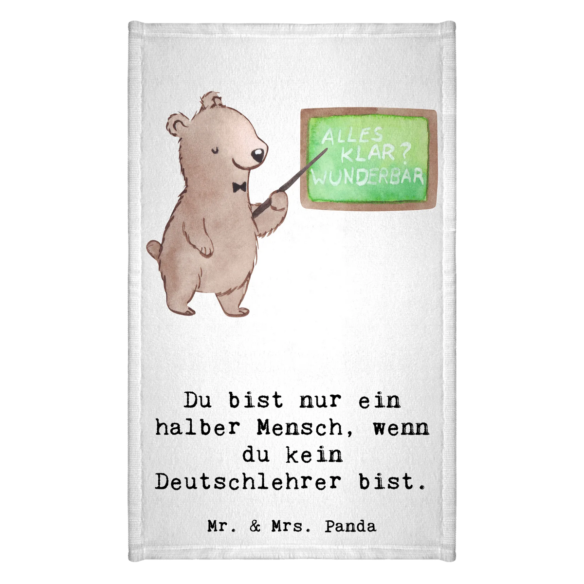 Guest towel German teacher Heart hand towels, guest towels, towel, Guest towel, 50 x 30, gift, gift idea, best, farewell gift, passing exam, anniversary, retirement, promotion, job start, sayings, funny, profession