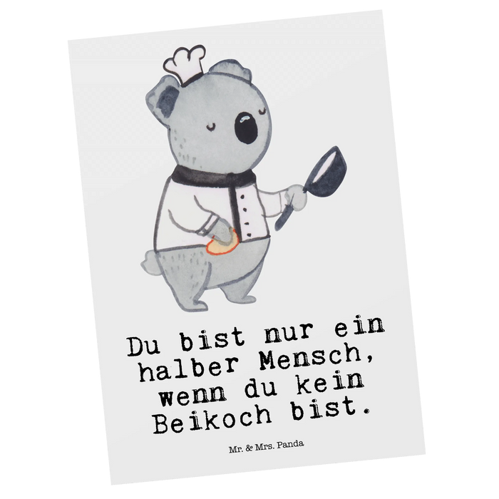 Postcard assistant cook Heart
