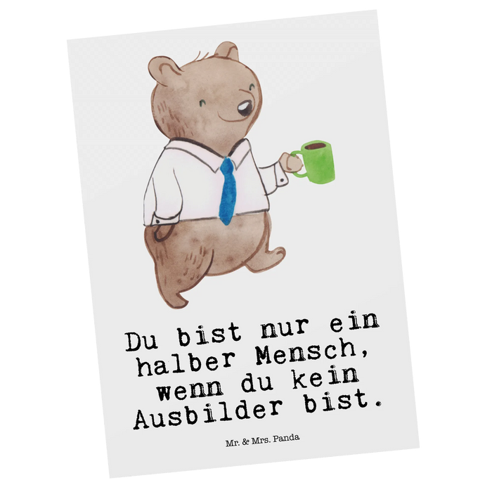 Postkarte Ausbilder Herz