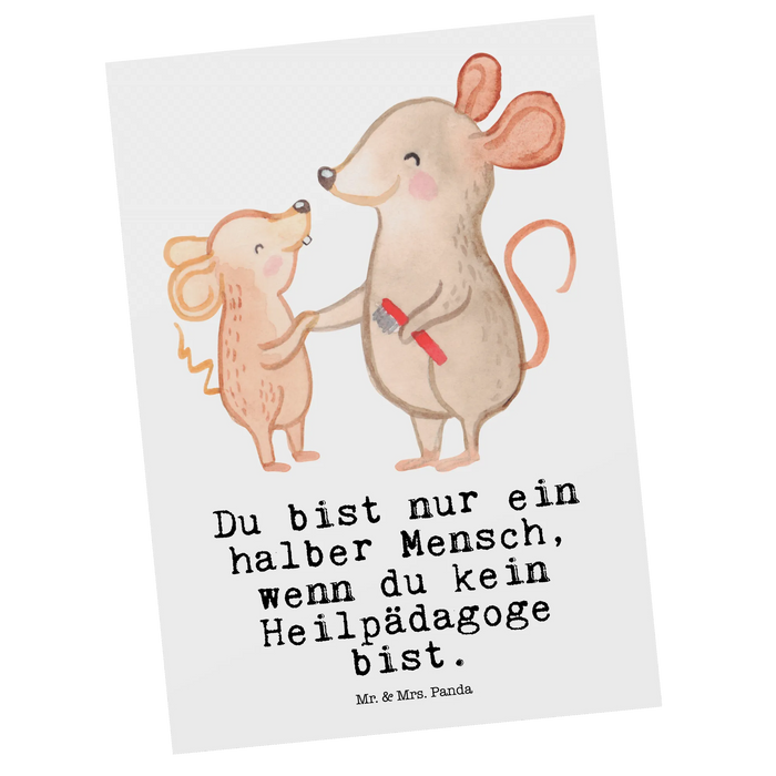 Postkarte Heilpädagoge Herz