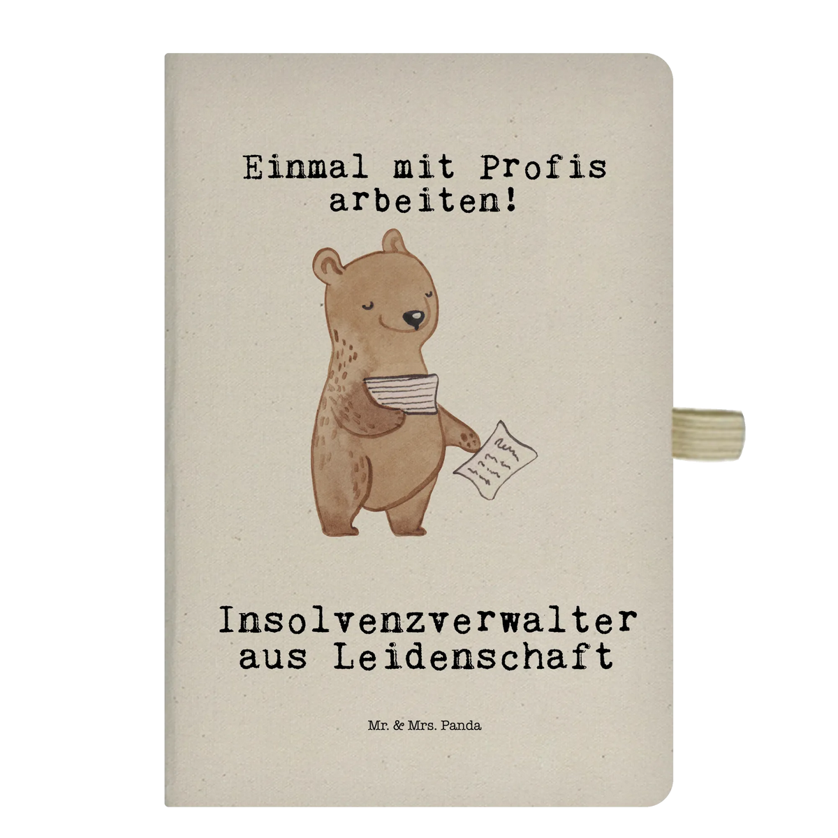 Bawełniany notes DIN A5 Syndyk Pasja Zawód, Wykształcenie, Prezent, Jubileusz, Pożegnanie, Emerytura, Kolega, Dziękuję, Koleżanka, Dawać, Pracownik, Współpracownik, Dziękuję bardzo