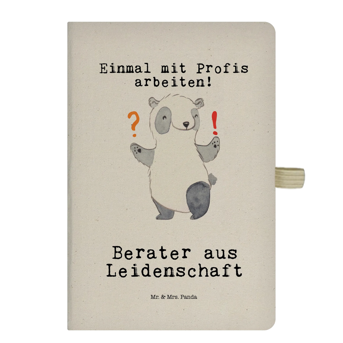 Bawełniany notes DIN A5 Doradca Pasja Dawać, Koleżanka, Kolega, Emerytura, Pożegnanie, Jubileusz, Wykształcenie, Zawód, Prezent, Dziękuję, Dziękuję bardzo, Współpracownik, Pracownik
